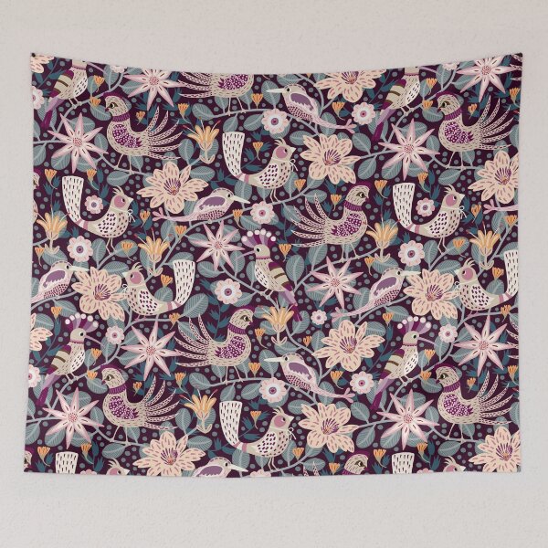 Item preview, Fanciful Birds at Night designed and sold by TrilbyWorks.