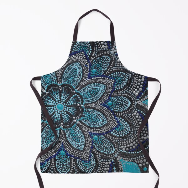 Item preview, Peaceful Teal and silver Maandala designed and sold by ElexisND.