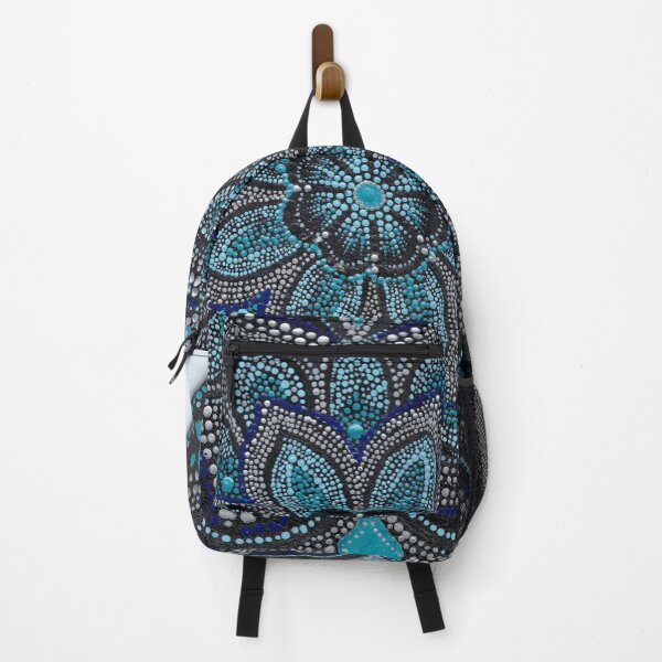 Item preview, Peaceful Teal and silver Maandala designed and sold by Dreamweaver Mandalas.