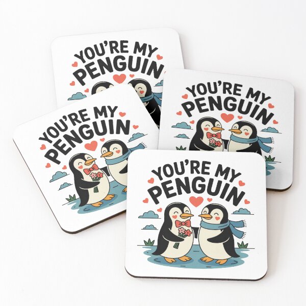 Item preview, You're My Penguin Cute Couple Love designed and sold by MonkiFlipp.