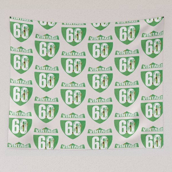 Item preview, Vintage Rusti Road Sign 60th Years old Gift for Men Woman Birthday designed and sold by erozzz.