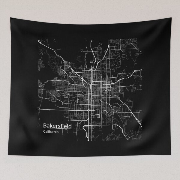 Item preview, bakersfield map designed and sold by Uglyandcute.