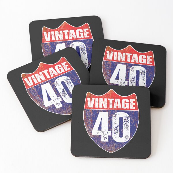 Item preview, Rusti Road Sign Vintage 40th Years old Birthday Design For Mom Dad woman designed and sold by erozzz.
