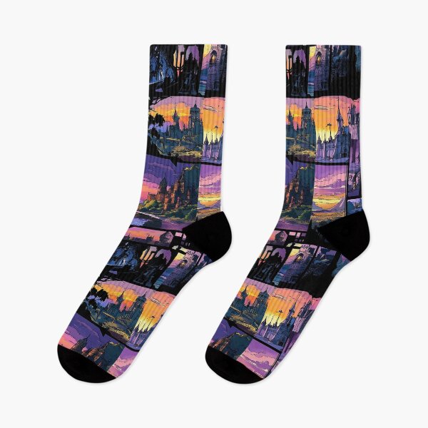 Item preview, Fantasy Kingdom Pattern – Fairytale Castles designed and sold by Szpaku desart .