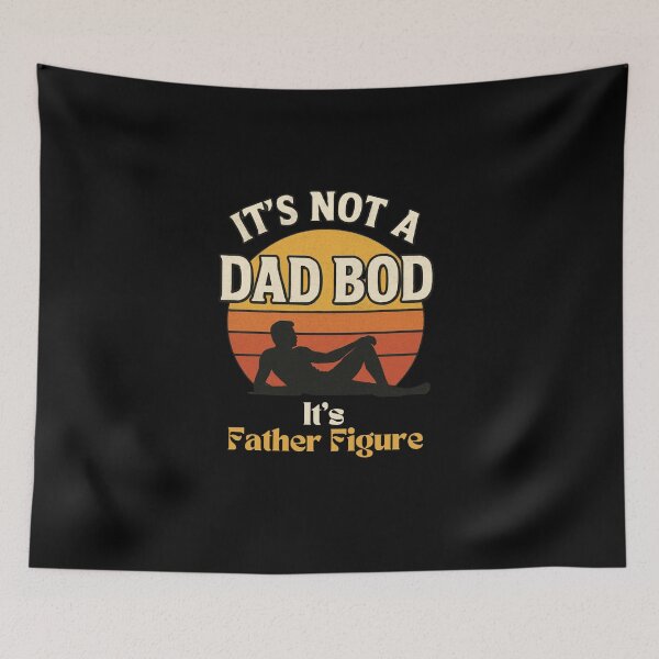 Item preview,  It’s Not a Dad Bod It’s a Father Figure – Funny Retro Sunset Dad Design designed and sold by w66aboo.