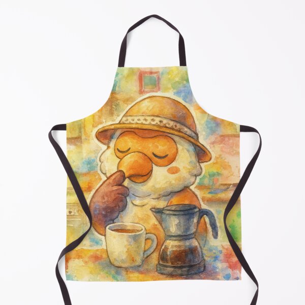 Item preview, Watercolor Koko Making Coffee designed and sold by Koko The Proboscis Monkey.