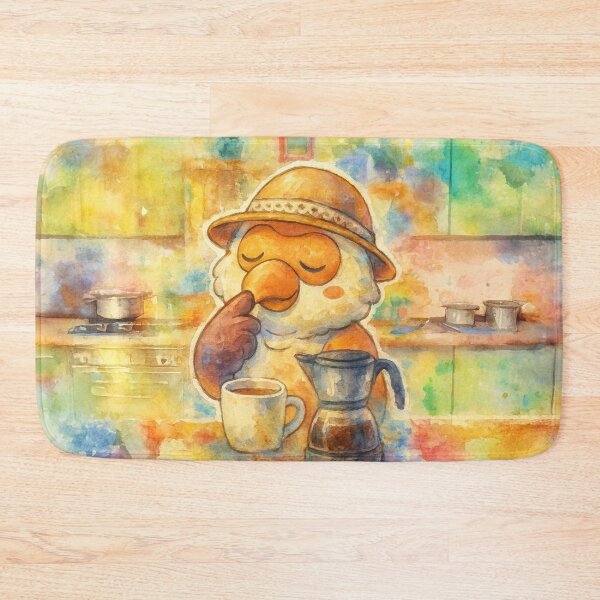 Item preview, Watercolor Koko Making Coffee designed and sold by Koko The Proboscis Monkey.