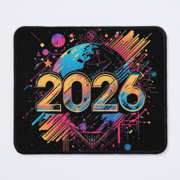 Item preview, Colorful Futuristic World 2026 designed and sold by EmpoweredEchoesSpirit.