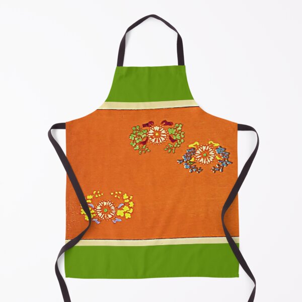 Item preview, Floral Echoes on Burnt Saffron ✨ designed and sold by WheelieGdArt.