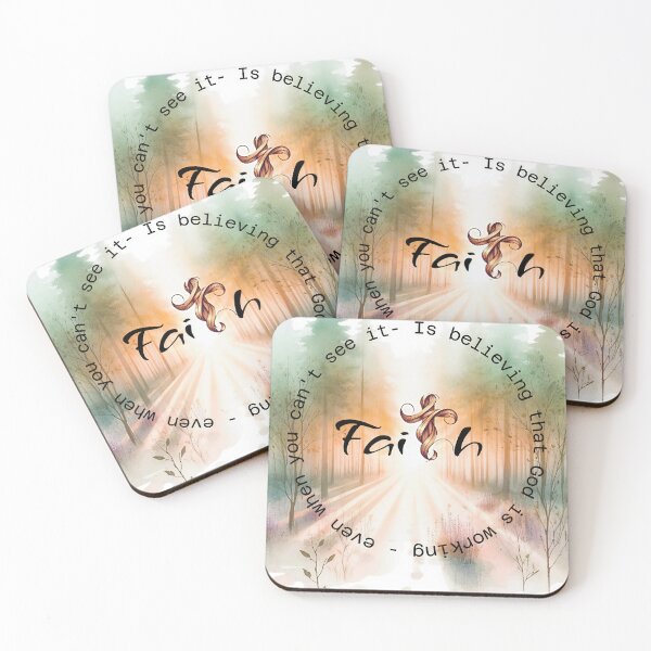 Item preview, Faith Without Sight, Christian Inspirational Quote  designed and sold by Mytruemystic.