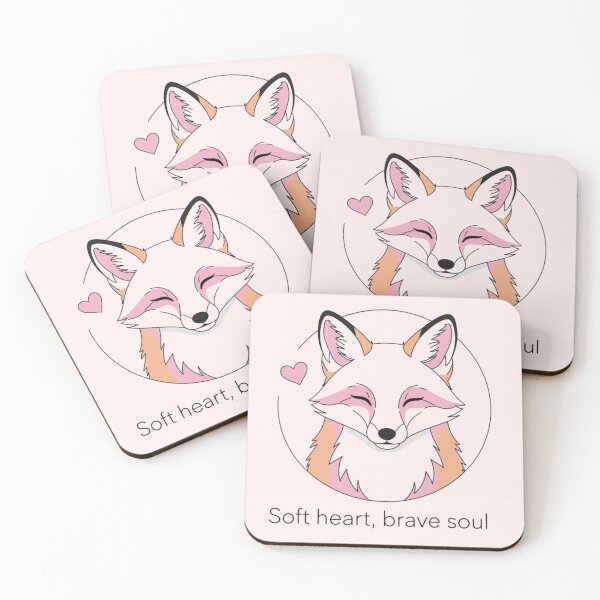 Item preview, Soft heart, brave soul fox designed and sold by soletstudio.