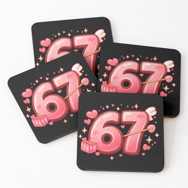 Item preview, six seven 67 in the couquette asthetic gift idea for valentine`s day  designed and sold by zuzzelek44.