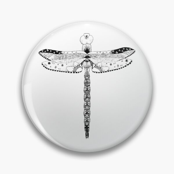 Item preview, Patterned dragonfly designed and sold by Violet Inkpot.