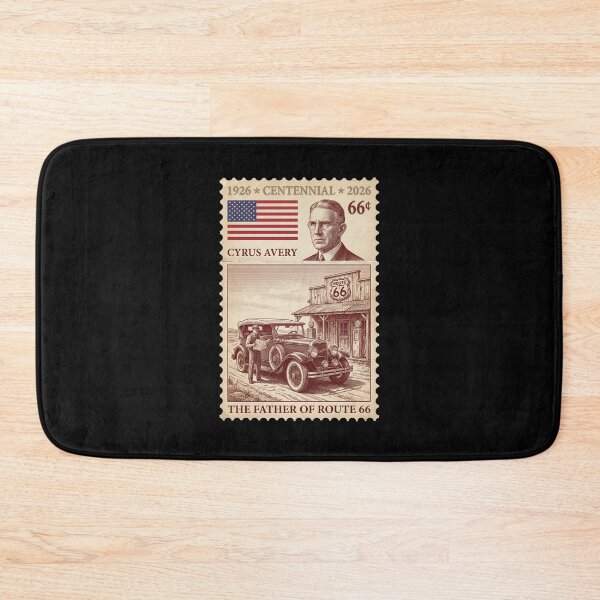 Item preview, Route 66 Centennial Cyrus Avery Gas Station - Vintage History Stamp designed and sold by G350.