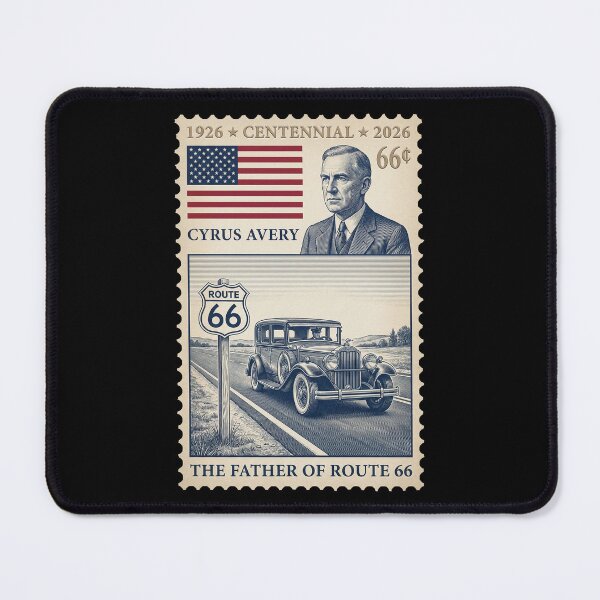 Item preview, Route 66 Centennial Father of Route 66 - Classic Car Stamp designed and sold by G350.