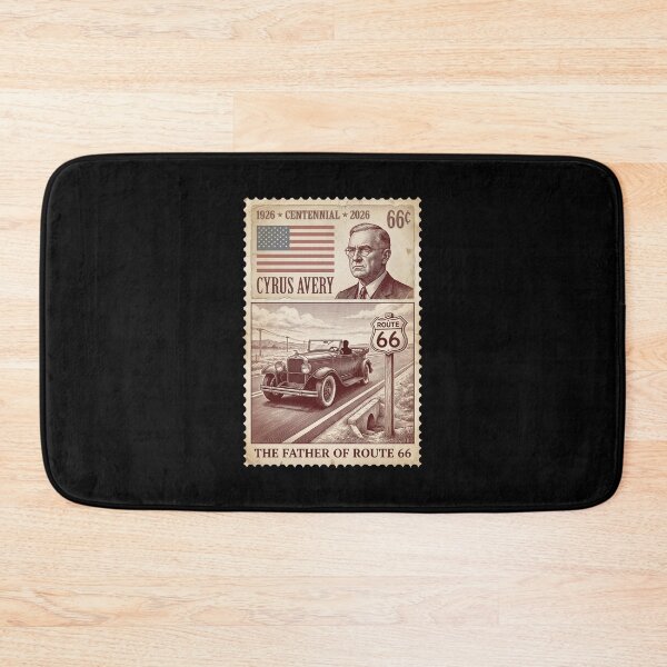 Item preview, Route 66 Centennial Cyrus Avery & 1926 Car - Historical Stamp designed and sold by G350.
