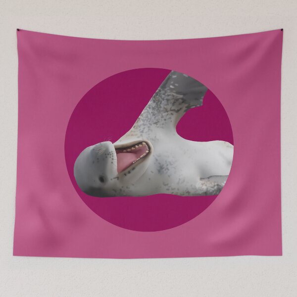 Item preview, Happy Leopard Seal on Pink designed and sold by GivernyKate.