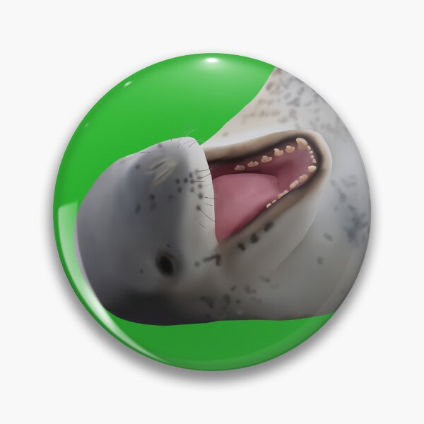 Item preview, Happy Leopard Seal on Green designed and sold by GivernyKate.