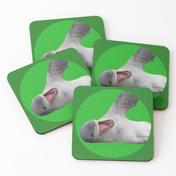Item preview, Happy Leopard Seal on Green designed and sold by GivernyKate.