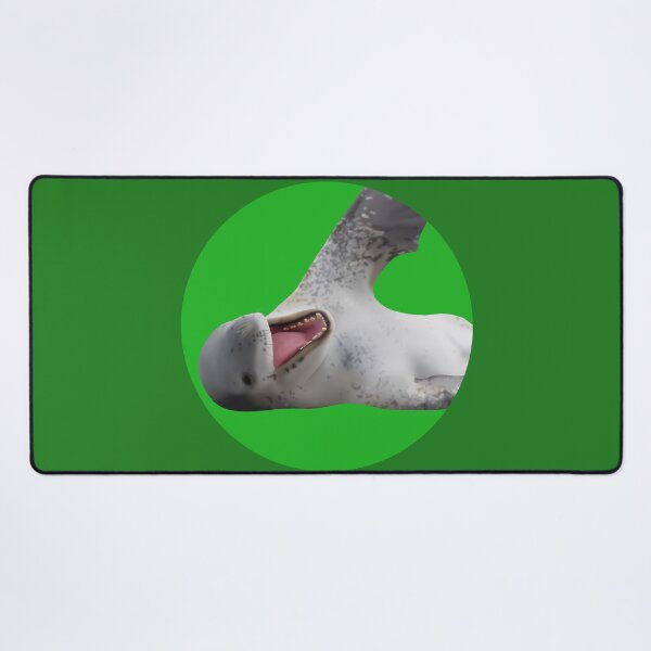Item preview, Happy Leopard Seal on Green designed and sold by GivernyKate.