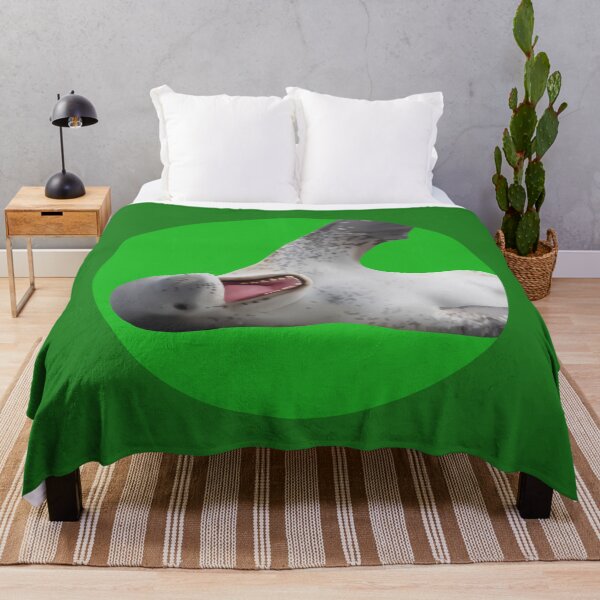 Item preview, Happy Leopard Seal on Green designed and sold by GivernyKate.