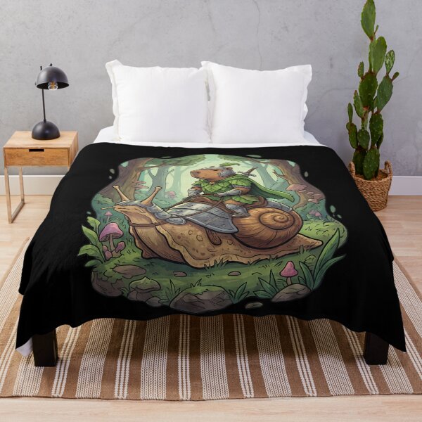 Item preview, Capybara Knight Snail Rider Fantasy Forest Adventure designed and sold by k3rstman1.