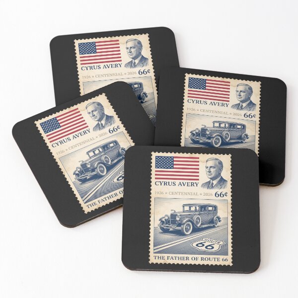 Item preview, Route 66 Centennial Cyrus Avery Legacy - Antique Car Stamp designed and sold by G350.