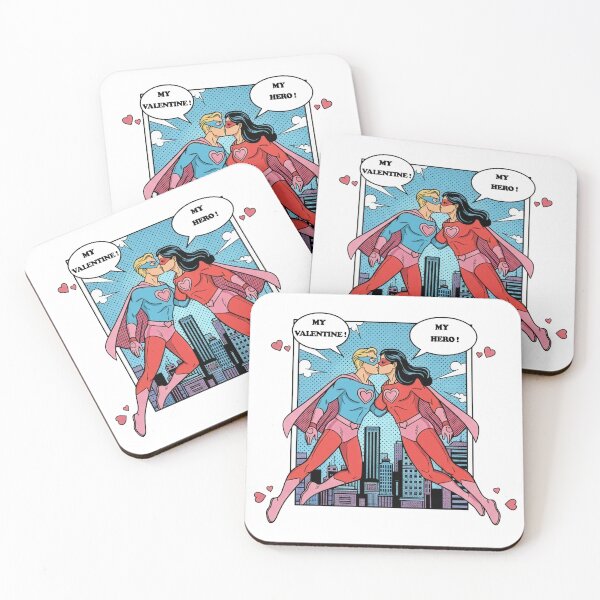 Item preview, Superhero Comic Love Valentine Art designed and sold by capricedefille.