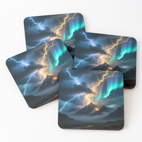 Item preview, Artistic view of a thunderstorms with lighting.  designed and sold by Nomad-Maynard.