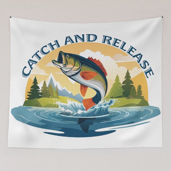 Item preview, Catch And Release Fishing Symble designed and sold by Art-Horizon.