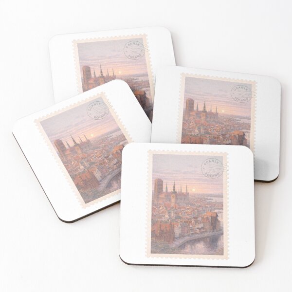 Item preview, Gdańsk, Poland – Vintage Old Town Stamp designed and sold by Wanderstamp.