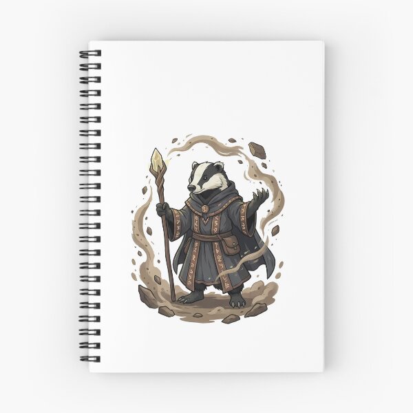 Item preview, Fantasy Badger Earth Mage Wizard designed and sold by k3rstman1.
