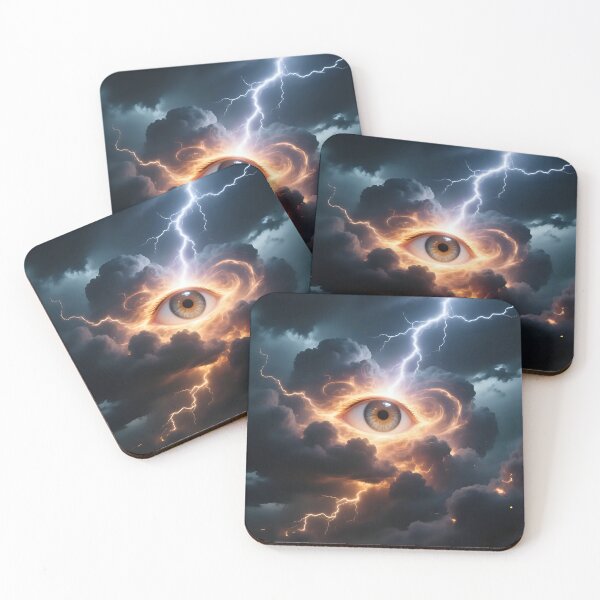 Item preview, Artistic view of a thunderstorms with lighting.  designed and sold by Nomad-Maynard.
