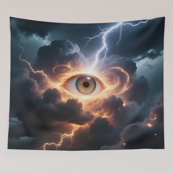 Item preview, Artistic view of a thunderstorms with lighting.  designed and sold by Nomad-Maynard.