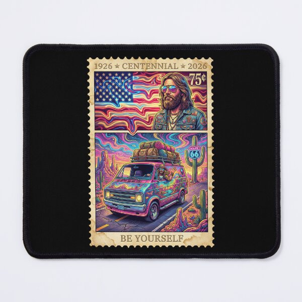 Item preview, Route 66 Centennial Psychedelic Van - Be Yourself Vintage Stamp designed and sold by G350.