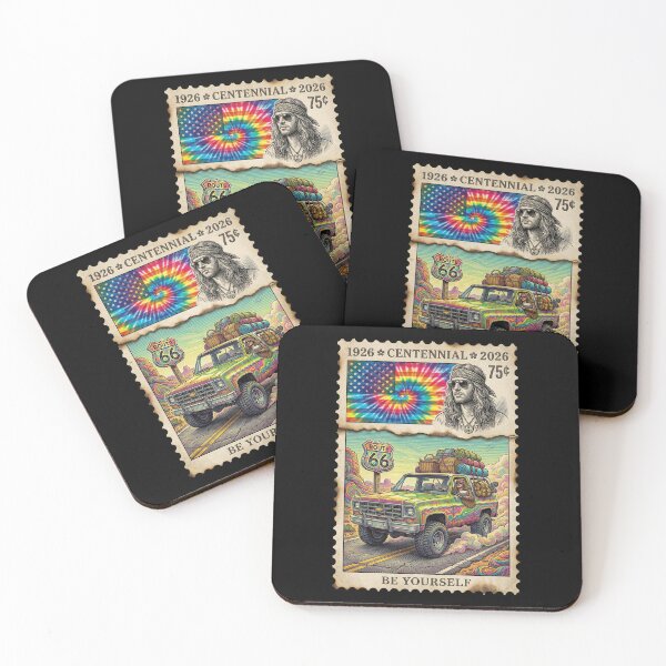 Item preview, Route 66 Centennial 4x4 Hippie Truck - Be Yourself Stamp designed and sold by G350.