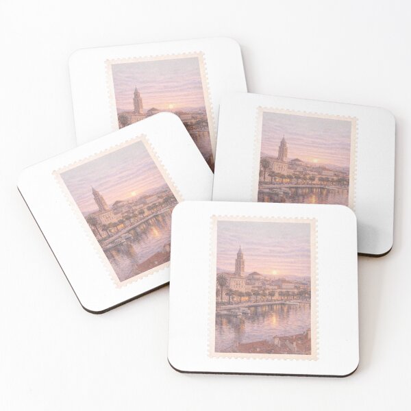 Item preview, Split, Croatia – Adriatic Sunset Stamp designed and sold by Wanderstamp.