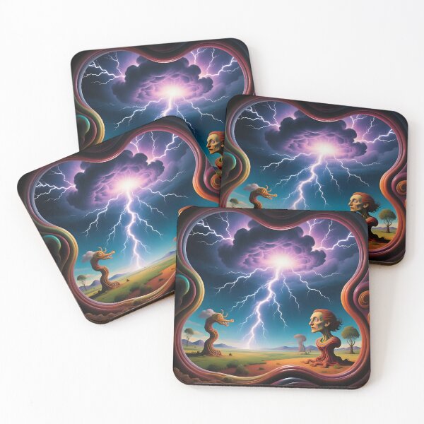 Item preview, Artistic view of a thunderstorms with lighting.  designed and sold by Nomad-Maynard.