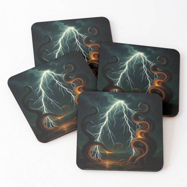 Item preview, Artistic view of a thunderstorms with lighting.  designed and sold by Nomad-Maynard.