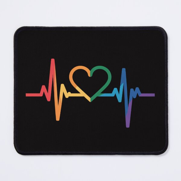 Item preview, CSD Gay Pride Love Wins Queer Rainbow Heartbeat LGBT designed and sold by berniceschm.