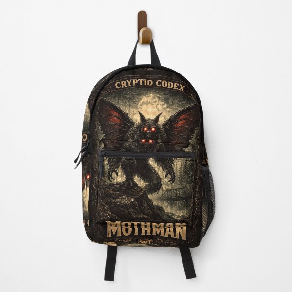 Item preview, SVT Cryptid Codex: Mothman of Point Pleasant – Dark Gothic Cryptid Art designed and sold by SEVERTREND APPAREL .