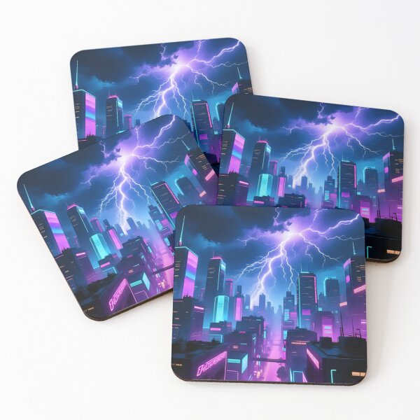Item preview, Artistic view of a thunderstorms with lighting.  designed and sold by Nomad-Maynard.