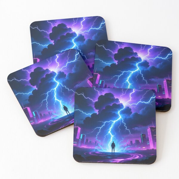 Item preview, Artistic view of a thunderstorms with lighting.  designed and sold by Nomad-Maynard.