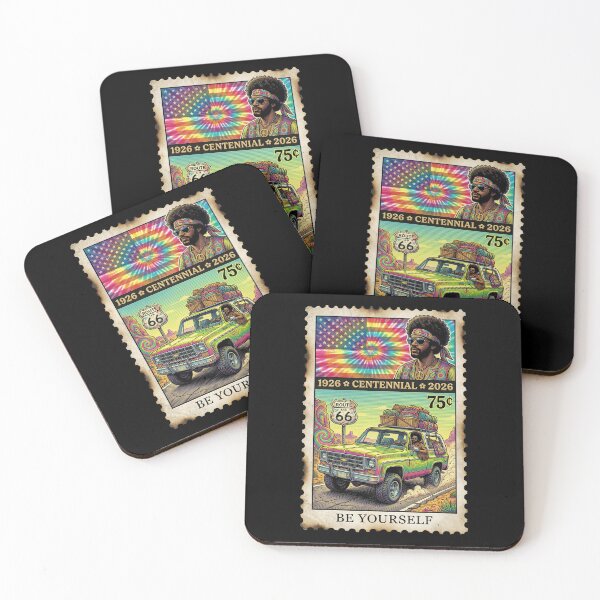 Item preview, Route 66 Centennial Hippie Truck - Be Yourself Tie Dye Stamp designed and sold by G350.