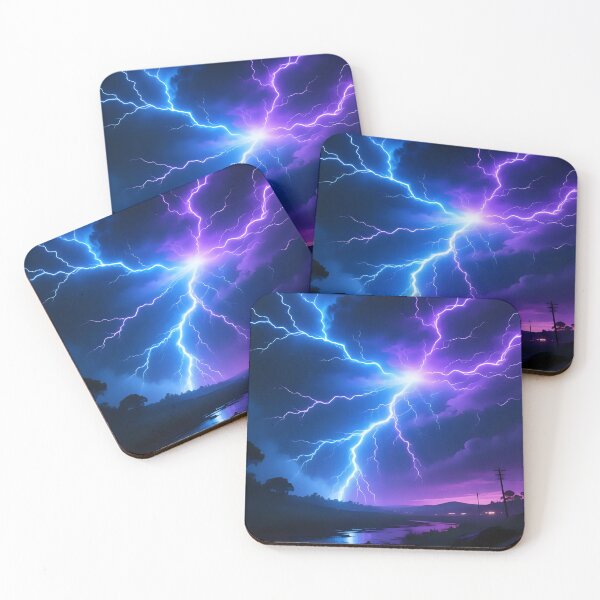 Item preview, Artistic view of a thunderstorms with lighting.  designed and sold by Nomad-Maynard.
