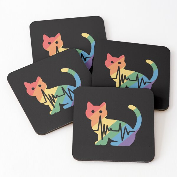 Item preview, Heartbeat Cat Lover Animal Silhouette Cute Cat designed and sold by sonlylya.