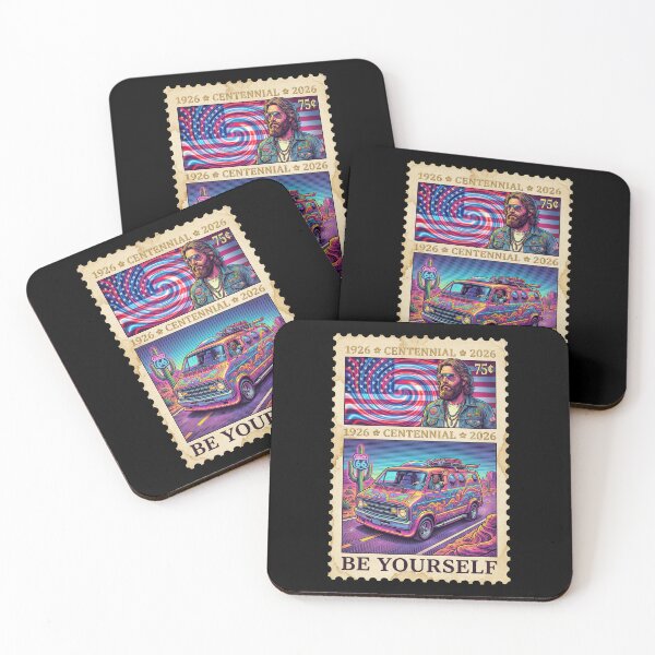 Item preview, Route 66 Centennial Retro Bus Run - Be Yourself Neon Stamp designed and sold by G350.