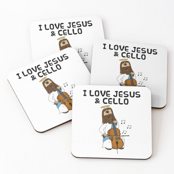 Item preview, I Love Jesus and Cello, Christian Cellist Church Funny designed and sold by doodlerob.