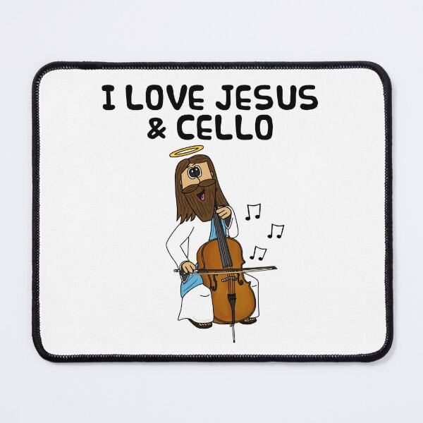 Item preview, I Love Jesus and Cello, Christian Cellist Church Funny designed and sold by doodlerob.