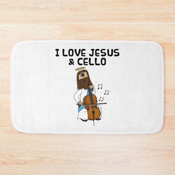Item preview, I Love Jesus and Cello, Christian Cellist Church Funny designed and sold by doodlerob.